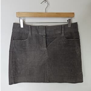 J. Crew Corduroy Stretch Mini Skirt Square Size 6 Preppy Academia Spring Summer